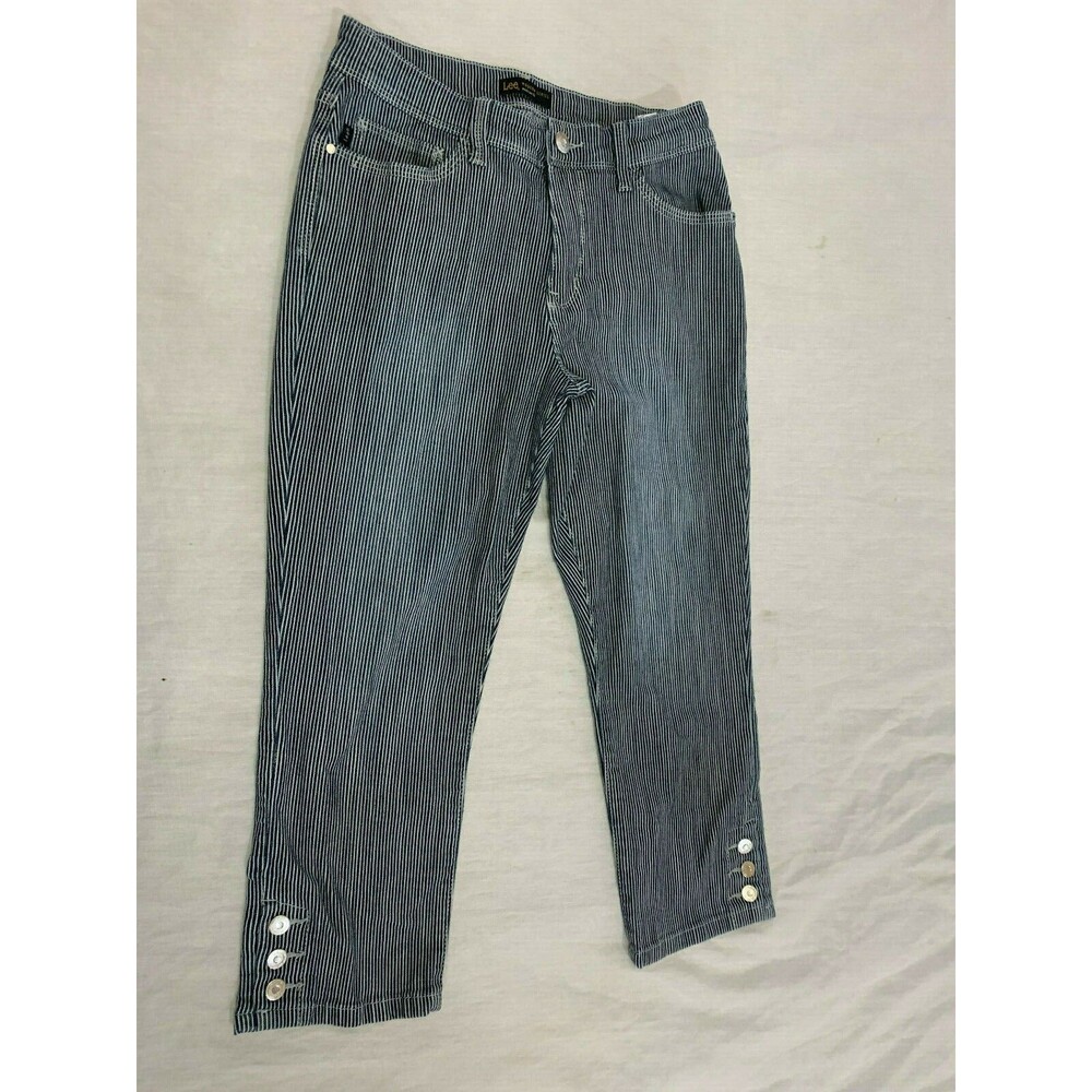LEE MODERN SERIES MIDRISE FIT WOMENS JEANS CAPRIS PANTS SIZE 6